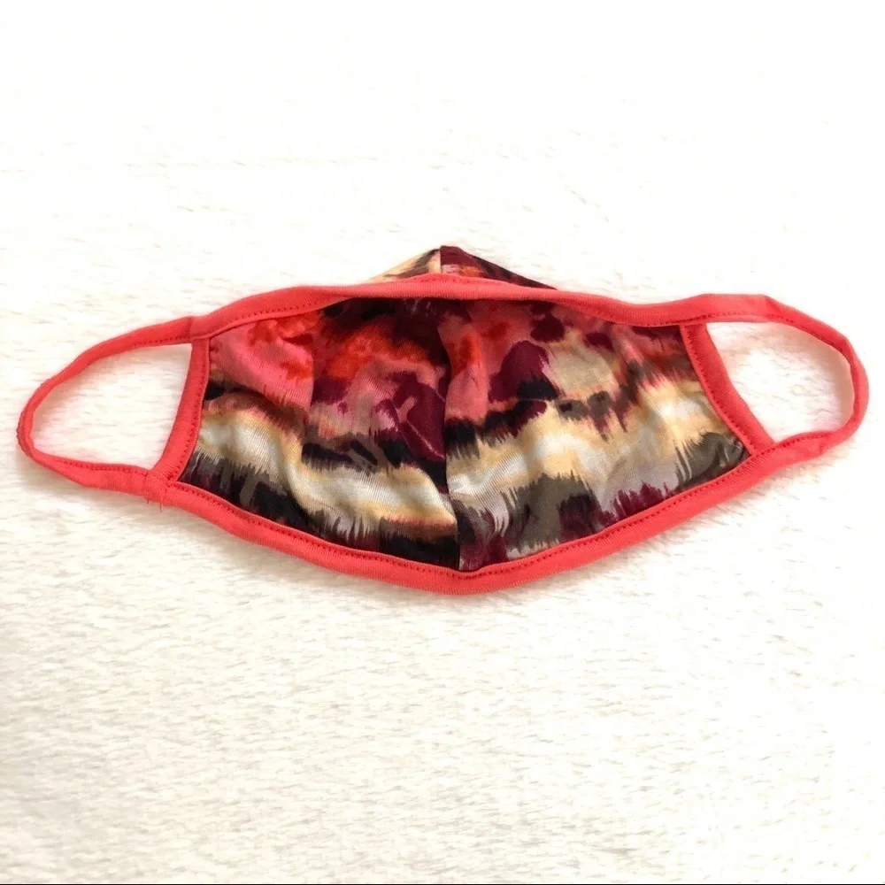 🔴 5 for $10 ONE Abstract Design Red & Black Face Mask